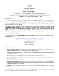 Notice and Access Notification 2025
