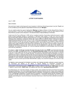 Unitholder Letter